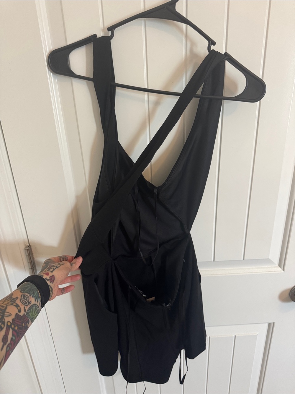 T.J.Maxx Black Backless Strappy Women's romper